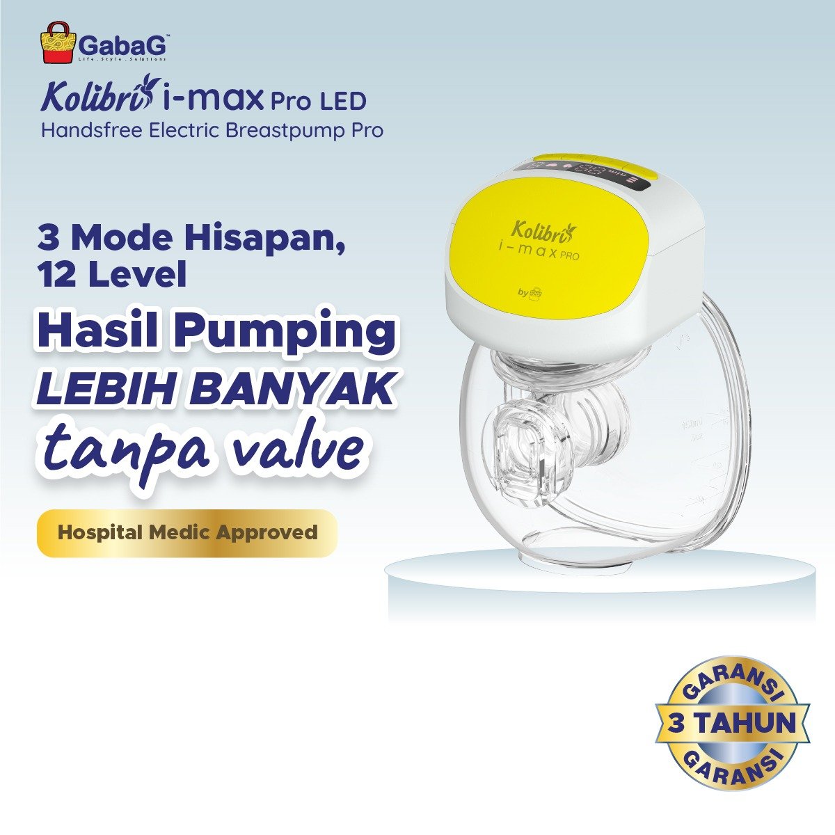 POMPA ASI GABAG KOLIBRI I-MAX PRO LED HANDSFREE