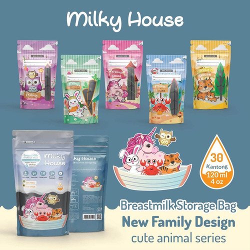 KANTONG ASI MILKY HOUSE 'POUCH' 120 ML