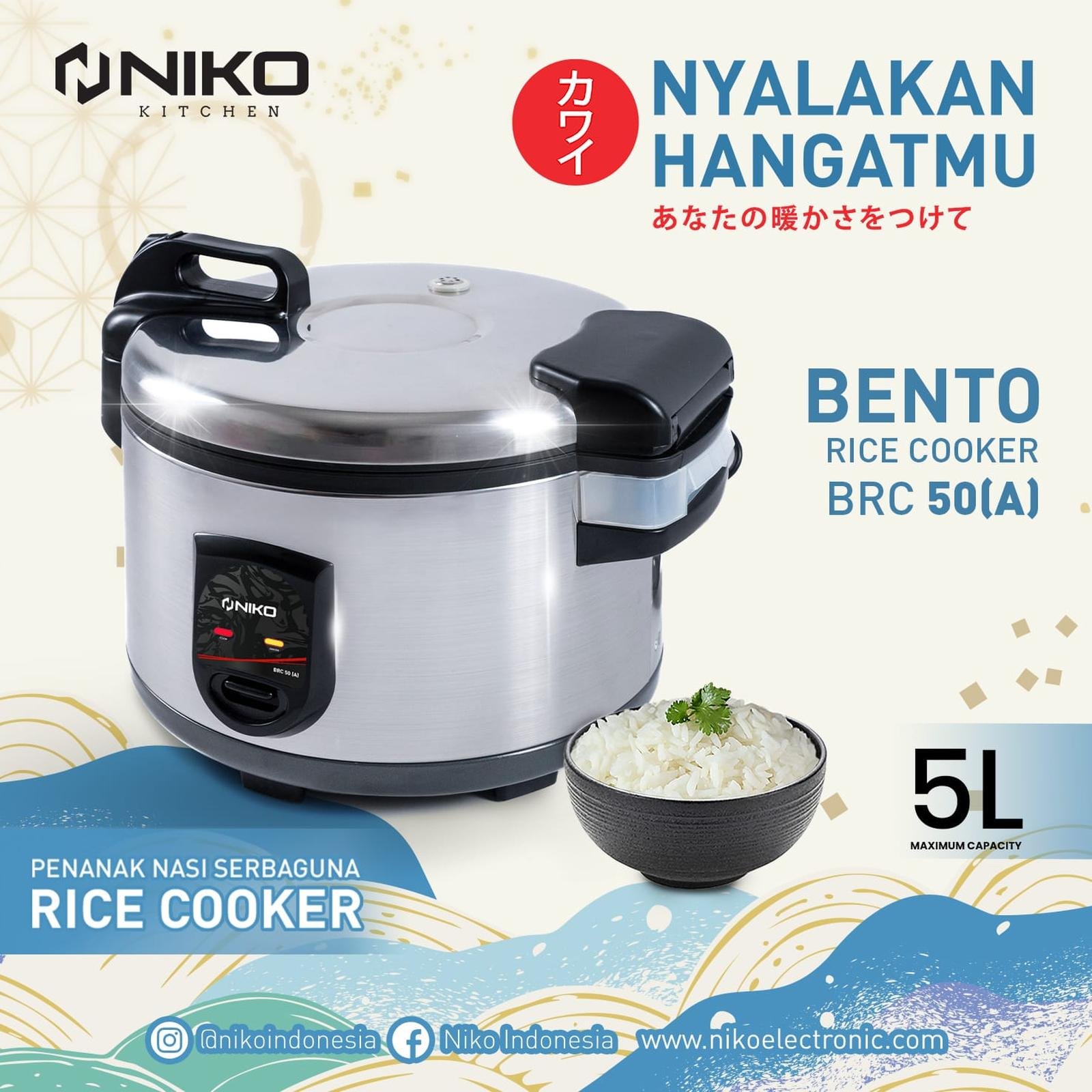 RICE COOKER NIKO BSC-50A 5 LITER