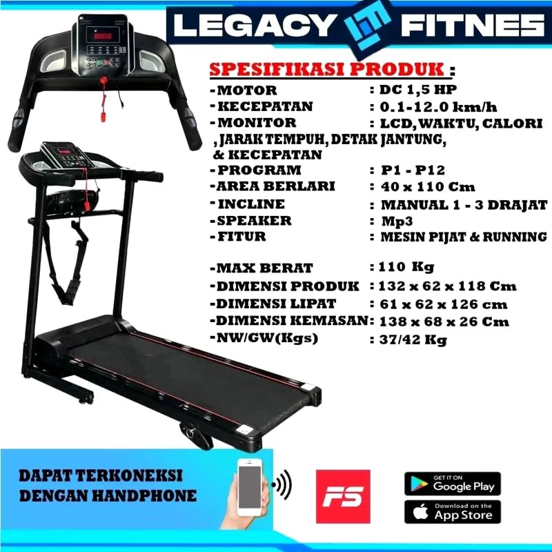 TREADMILL LEGACY FALCON LOW WATT