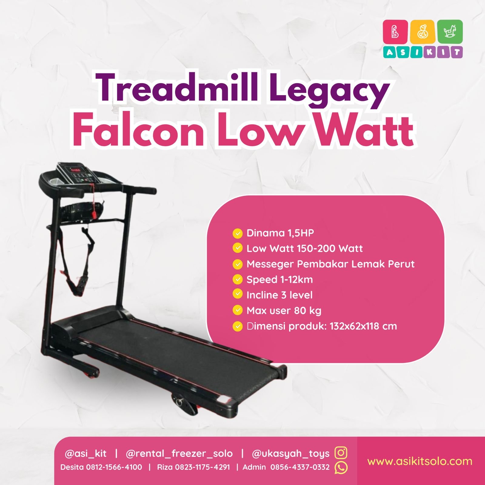 TREADMILL LEGACY FALCON LOW WATT
