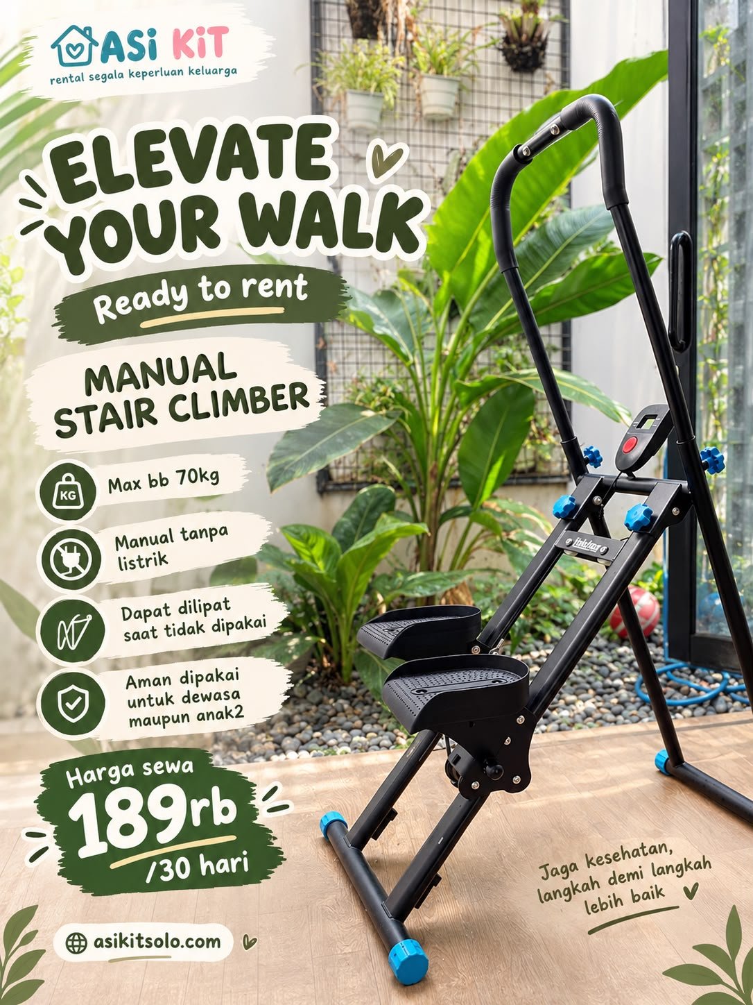 MANUAL STAIR CLIMBER VELOMAX