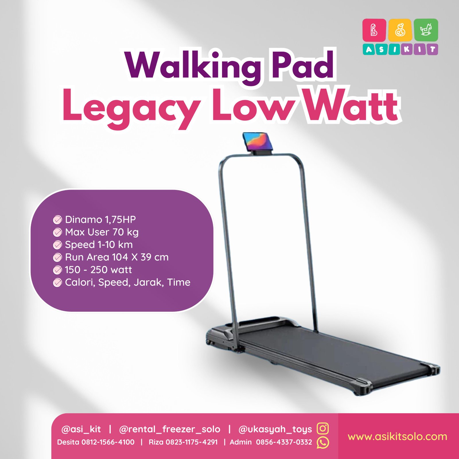 TREADMILL WALKING PAD LEGACY LOW WATT
