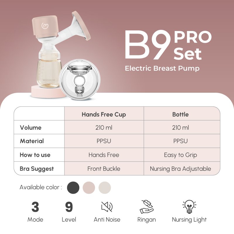 POMPA ASI MOOIMOM B9 PRO 2 IN 1 HANDSFREE